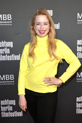 Sonja Kerskes bei der Eröffnung des 22. achtung berlin Filmfestivals mit der Premiere des Kinofilms Mambo Maternica im Colosseum Filmtheater. Berlin, 15.04.2026