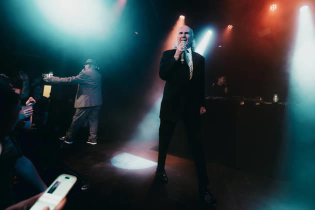 Pete & Bas live in Copenhagen, Denmark Copenhagen, Denmark. 15th, April 2026. The British hip hop duo Pete & Bas performs a live concert at Pumpehuset in Copenhagen. Here rapper Basil Bellgrave, a.k.a. Bas, is seen live on stage. Denmark, Copenhagen  Copyright: xGonzalesxPhoto MathiasxKristensenx
