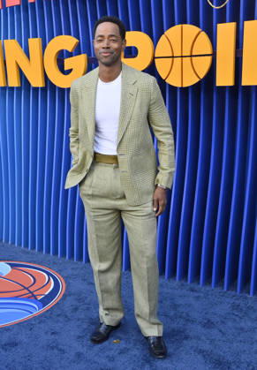Cast member Jay Ellis attends the premiere of Netflix s Season 2 TV series sport comedy Running Point at the Egyptian Theatre in the Hollywood section of Los Angeles on Wednesday, April 15, 2026. Storyline: Isla Gordon, overlooked her whole life, is appointed President of the LA Waves basketball team, a family business, when her brother enters rehab. She aims to prove she is the right choice despite skepticism.  LAP2026041546 JIMxRUYMEN