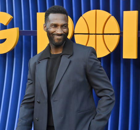 Cast member Justin Hurt-Dunkley attends the premiere of Netflix s Season 2 TV series sport comedy Running Point at the Egyptian Theatre in the Hollywood section of Los Angeles on Wednesday, April 15, 2026. Storyline: Isla Gordon, overlooked her whole life, is appointed President of the LA Waves basketball team, a family business, when her brother enters rehab. She aims to prove she is the right choice despite skepticism.  LAP2026041549 JIMxRUYMEN