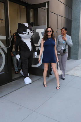Amy Sedaris at ABC Studios New York NY April 16: Aubrey Plaza is seen arriving at ABC Studios for a morning show appearance on April 16, 2026 in New York City. Credit Provider: Chris Gonzalez AdMedia EDITORIAL USE ONLY  Copyright: xx AdMediax admphotostwo982537