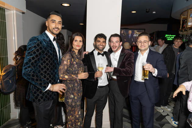 The Apprentice 2026, held at Amazing Grace in London - 16 Apr 2026 Rajan Gill, Andrea Cooper, Priyesh Bathia, Kieran McCartney and Lawrence Rosenberg attend a final show Watch Party with other contestants from The Apprentice 2026, held at Amazing Grace. London United Kingdom Copyright: xPhilxLewisx xSOPAxImagesx GillCooperBathiaMcCartneyRosenberg-8722
