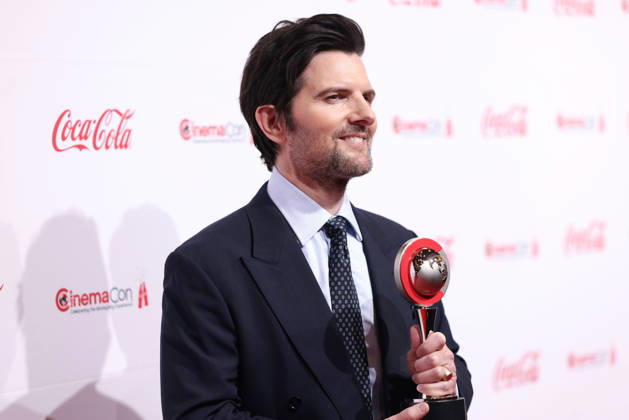April 16, 2026, Las Vegas, Nevada, USA: Actor ADAM SCOTT on the red carpet of the Big Screen Achievement Awards at the 2025 CinemaCon at Caesar s Palace in Las Vegas, Nevada. Las Vegas USA - ZUMAg247 20260416_znp_g247_022 Copyright: xGagexSkidmorex