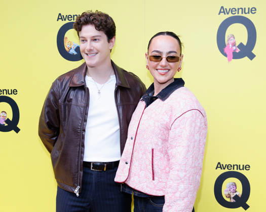 Jac Yarrow and Jessie Angell attend Avenue Q press night at the Shaftesbury Theatre in London, UK on 16th April 2026 Jac Yarrow and Jessie Angell attend Avenue Q press night at the Shaftesbury Theatre in London, UK on 16th April 2026, Credit:Manuela Langotsch Avalon United Kingdom, London, Shaftesbury Theatre  Copyright: xManuelaxLangotschx xAvalonx 1091940006