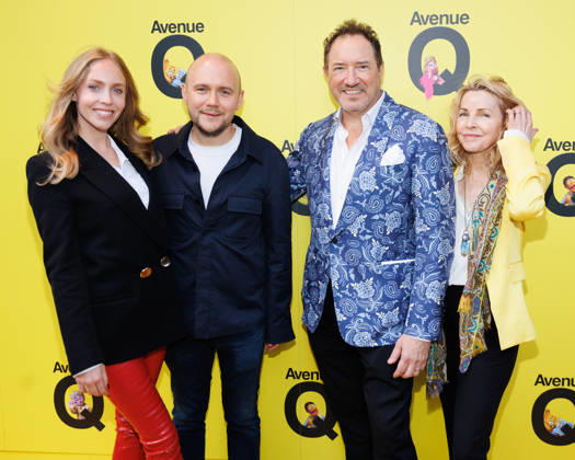 Marina Norman, Jamie Wilson, Kevin McCollum and Lynnette Perry McCollum attend Avenue Q press night at the Shaftesbury Theatre in London, UK on 16th April 2026 Marina Norman, Jamie Wilson, Kevin McCollum and Lynnette Perry McCollum attend Avenue Q press night at the Shaftesbury Theatre in London, UK on 16th April 2026, Credit:Manuela Langotsch Avalon United Kingdom, London, Shaftesbury Theatre  Copyright: xManuelaxLangotschx xAvalonx 1091940705