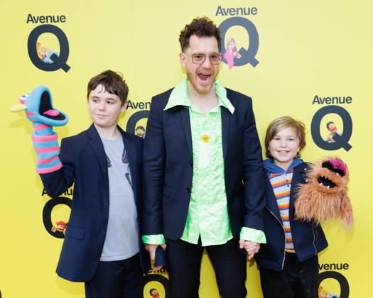 Gabriel Vick (C) attends Avenue Q press night at the Shaftesbury Theatre in London, UK on 16th April 2026 Gabriel Vick (C) attends Avenue Q press night at the Shaftesbury Theatre in London, UK on 16th April 2026, Credit:Manuela Langotsch Avalon United Kingdom, London, Shaftesbury Theatre  Copyright: xManuelaxLangotschx xAvalonx 1091941225