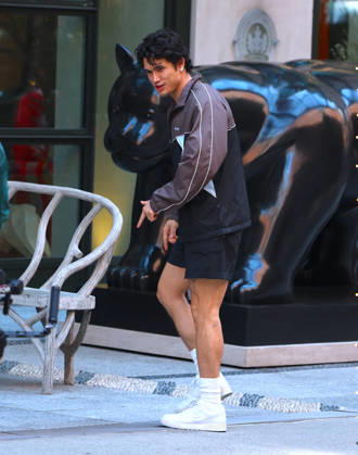 Charles Melton Out - NYC Actor Charles Melton smiles and in a good spirit outside a hotel in Soho, New York, NY on April 16, 2026. Photo by Dylan Travis ABACAPRESS.COM New York City NY United States  Copyright: xDylanxTravis ABACAx