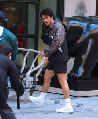 Charles Melton Out - NYC Actor Charles Melton smiles and in a good spirit outside a hotel in Soho, New York, NY on April 16, 2026. Photo by Dylan Travis ABACAPRESS.COM New York City NY United States  Copyright: xDylanxTravis ABACAx