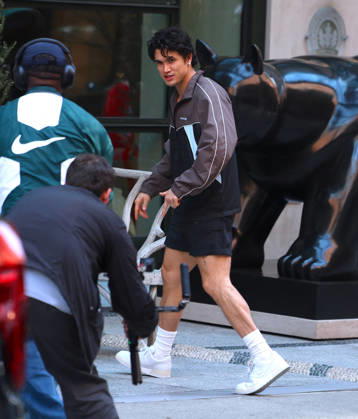 Charles Melton Out - NYC Actor Charles Melton smiles and in a good spirit outside a hotel in Soho, New York, NY on April 16, 2026. Photo by Dylan Travis ABACAPRESS.COM New York City NY United States  Copyright: xDylanxTravis ABACAx