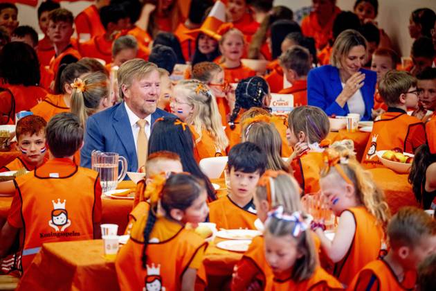 ZEEWOLDE - King Willem-Alexander will give the starting signal for the King s Games during the national opening at public primary school Panta Rhei and ICB Kaleidoscoop in Zeewolde. Traditionally, the King s Games start with the joint King s Breakfast. Subsequently, the King will open the games and visit various sports and games activities. ROBIN UTRECHT ANP netherlands out - belgium out  Copyright: xx x555999681x originalFilename: 555999681.jpg