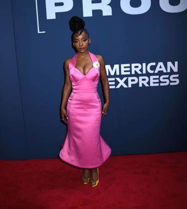 April 16, 2026, New York, Ny, United States: Kara Young pose outside the theatre at her Broadway Opening Night of Proof . Held at the Booth Theatre in New York. Zuma Press April 16, 2026. New York United States - ZUMAp281 20260416_zea_p281_066 Copyright: xPhotoxImagexPressx