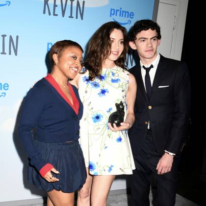 Quinta Brunson, Aubrey Plaza, Joe Locke at arrivals for KEVIN Special Screening, Metrograph, New York, NY, April 16, 2026. Photo By: Quoin Pics Everett Collection KEVIN Special Screening PUBLICATIONXNOTxINxCANxCHNxFRAxITAxJPNxNORxPOLxRUSxESPxUKxUSA
