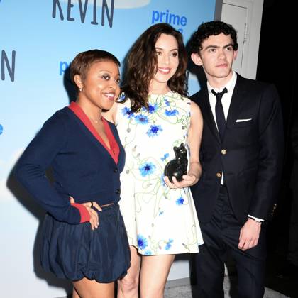 Quinta Brunson, Aubrey Plaza, Joe Locke at arrivals for KEVIN Special Screening, Metrograph, New York, NY, April 16, 2026. Photo By: Quoin Pics Everett Collection KEVIN Special Screening PUBLICATIONXNOTxINxCANxCHNxFRAxITAxJPNxNORxPOLxRUSxESPxUKxUSA