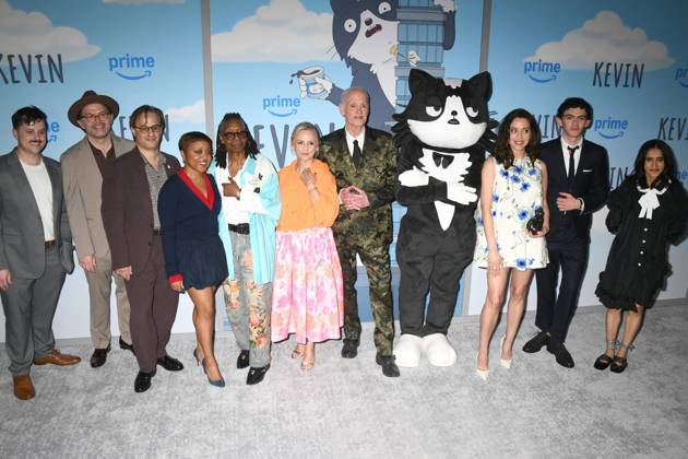 Dan Murphy, Joe Wengert, Gil Ozeri, Quinta Brunson, Whoopi Goldberg, Amy Sedaris, John Waters, Kevin the Cat, Aubrey Plaza, Joe Locke, Aparna Nancherla at arrivals for KEVIN Special Screening, Metrograph, New York, NY, April 16, 2026. Photo By: Quoin Pics Everett Collection KEVIN Special Screening PUBLICATIONXNOTxINxCANxCHNxFRAxITAxJPNxNORxPOLxRUSxESPxUKxUSA