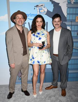 Joe Wengert, Aubrey Plaza, Dan Murphy at arrivals for KEVIN Special Screening, Metrograph, New York, NY, April 16, 2026. Photo By: Quoin Pics Everett Collection KEVIN Special Screening PUBLICATIONXNOTxINxCANxCHNxFRAxITAxJPNxNORxPOLxRUSxESPxUKxUSA