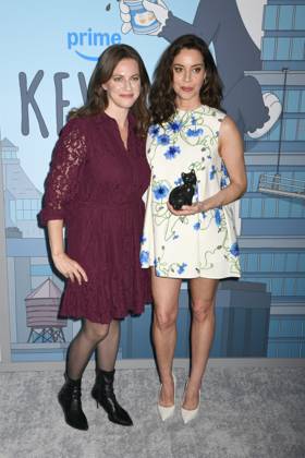 Melissa Wolfe, Aubrey Plaza at arrivals for KEVIN Special Screening, Metrograph, New York, NY, April 16, 2026. Photo By: Quoin Pics Everett Collection KEVIN Special Screening PUBLICATIONXNOTxINxCANxCHNxFRAxITAxJPNxNORxPOLxRUSxESPxUKxUSA