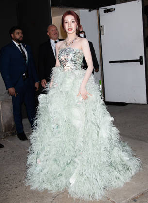 Outside the Tiffany Blue Book Hidden Garden launch Featuring: Song Yuqi Where: New York, New York, United States When: 16 Apr 2026 Credit: Janet Mayer INSTARimages.com EDITORIAL USE ONLY. NOT FOR USE BY NEWSPAPERS BASED IN THE UK. Copyright: xx instar55623862