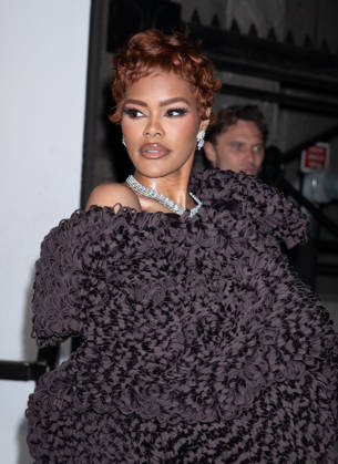 Outside the Tiffany Blue Book Hidden Garden launch Featuring: Teyana Taylor Where: New York, New York, United States When: 16 Apr 2026 Credit: Janet Mayer INSTARimages.com EDITORIAL USE ONLY. NOT FOR USE BY NEWSPAPERS BASED IN THE UK. Copyright: xx instar55623887