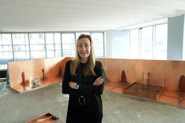 Milan, Preview of Paris Internationale Milano for Milan Art Week, independent art fair in Palazzo Galbani on Via Finzi, in the photo Karin Handibauer of the Mezzanin gallery  Copyright: xDuilioxPiaggesix xipa-agency.netx xDuilioxPiaggesix IPA_Agency_IPA74018977