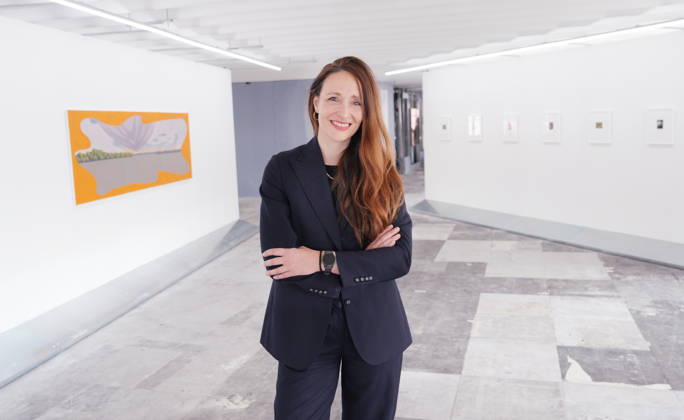 Milan, Preview of Paris Internationale Milano for Milan Art Week, independent art fair in Palazzo Galbani on Via Finzi, pictured is president Silvia Ammon  Copyright: xDuilioxPiaggesix xipa-agency.netx xDuilioxPiaggesix IPA_Agency_IPA74019107