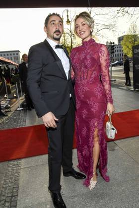 ABB PRESSEBALL-Eko Fresh mit Ehefrau Sarah Bora zu Gast auf dem 73.Bundespresseball im Hotel Adlon Kempinski am 17.04.2026 in Berlin