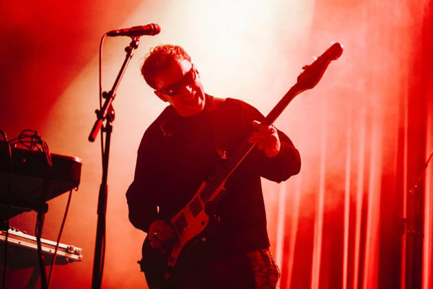 Konzert von GANS in Berlin Konzert der britischen Post-Punk-Band GANS am 17.04.2026 im Berliner Huxleys Neue Welt. Hier im Bild Thomas Rhodes., Berlin Berlin Deutschland Neukölln