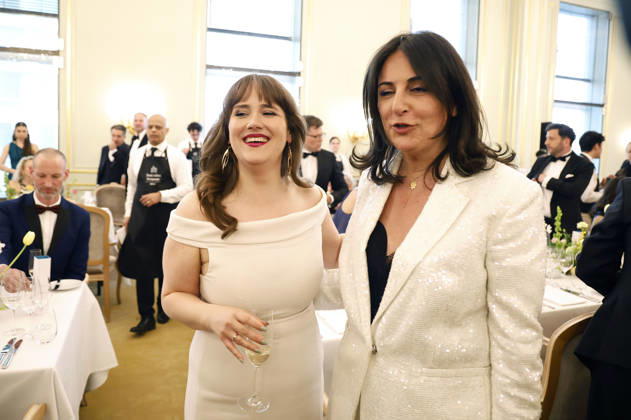Ricarda Lang und Düzen Tekkal beim 73. Bundespresseball 2026 im Hotel Adlon Kempinski. Berlin, 17.04.2026