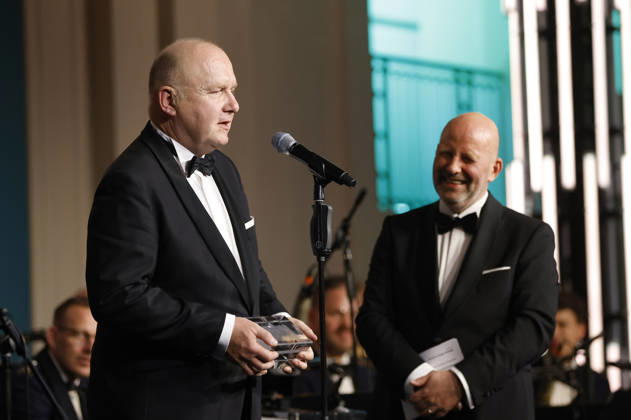 Andreas Rinke und Mathis Feldhoff beim 73. Bundespresseball 2026 im Hotel Adlon Kempinski. Berlin, 17.04.2026