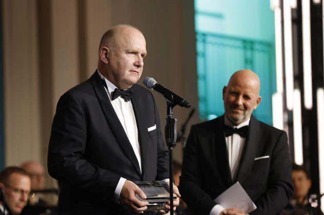 Andreas Rinke und Mathis Feldhoff beim 73. Bundespresseball 2026 im Hotel Adlon Kempinski. Berlin, 17.04.2026