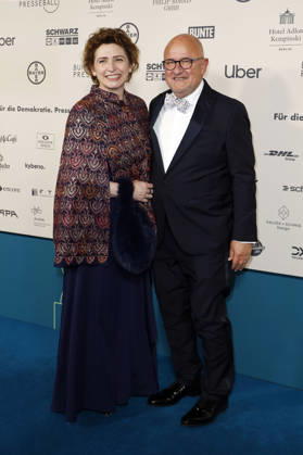 Nicola Beer mit Ehemann Jürgen Illing beim 73. Bundespresseball 2026 im Hotel Adlon Kempinski. Berlin, 17.04.2026