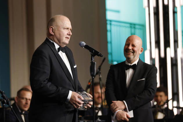 Andreas Rinke und Mathis Feldhoff beim 73. Bundespresseball 2026 im Hotel Adlon Kempinski. Berlin, 17.04.2026
