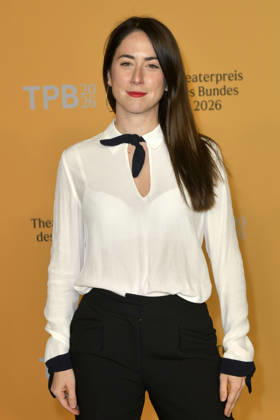 Vidina Popov bei der Verleihung des Theaterpreises des Bundes 2026 im Haus der Berliner Festspiele . Berlin, 17.04.2026