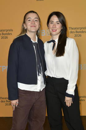 Maria Popov und Vidina Popov bei der Verleihung des Theaterpreises des Bundes 2026 im Haus der Berliner Festspiele . Berlin, 17.04.2026