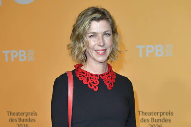Brigitte Zeh bei der Verleihung des Theaterpreises des Bundes 2026 im Haus der Berliner Festspiele . Berlin, 17.04.2026