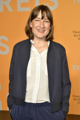 Marie Leuenberger bei der Verleihung des Theaterpreises des Bundes 2026 im Haus der Berliner Festspiele . Berlin, 17.04.2026