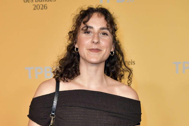 Siryel Chtioui bei der Verleihung des Theaterpreises des Bundes 2026 im Haus der Berliner Festspiele . Berlin, 17.04.2026