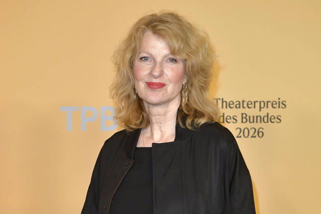 Alexandra Roehler bei der Verleihung des Theaterpreises des Bundes 2026 im Haus der Berliner Festspiele . Berlin, 17.04.2026