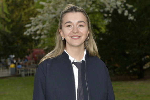 Maria Popov bei der Verleihung des Theaterpreises des Bundes 2026 im Haus der Berliner Festspiele . Berlin, 17.04.2026