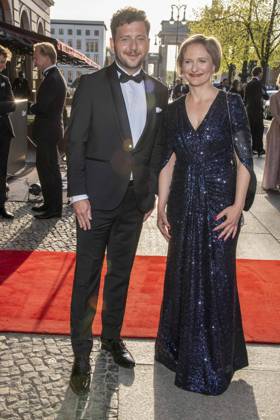 ABB PRESSEBALL- Franziska Brantner, Bundesvorsitzende von Buendnis 90 Die Gruenen Felix Banaszak, Bundesvorsitzender von Bündnis 90 Die Grünen, zu Gast auf dem 73.Bundespresseball im Hotel Adlon Kempinski am 17.04.2026 in Berlin