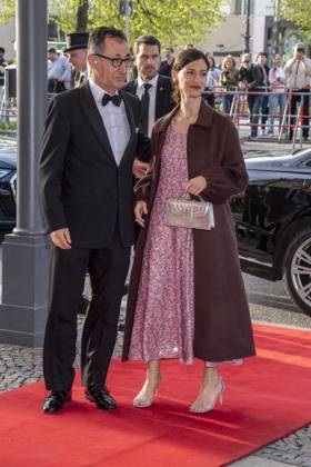 ABB PRESSEBALL- Cem Ozdemir mit Frau Flavia Zaka Buendnis 90 Die Gruenen zu Gast auf dem73.Bundespresseball im Hotel Adlon Kempinski am 17.04.2026 in Berlin