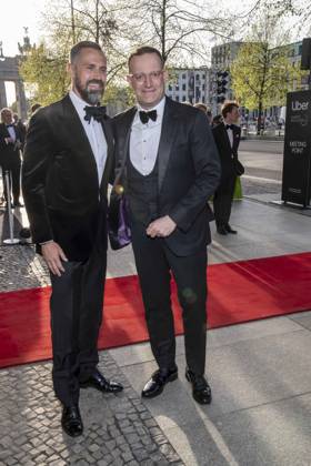 ABB PRESSEBALL- Daniel Funke und Jens Spahn mit Ehemann zu Gast auf dem 73.Bundespresseball im Hotel Adlon Kempinski am 17.04.2026 in Berlin