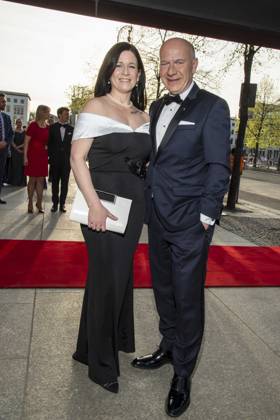ABB PRESSEBALL- Katharina Günther-Wünsch und Kai Wegner Berliner Buergermeister Frau zu Gast auf dem 73.Bundespresseball im Hotel Adlon Kempinski am 17.04.2026 in Berlin