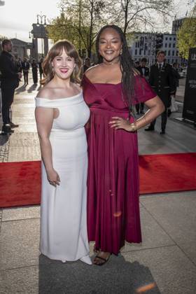 ABB PRESSEBALL- Ricarda Lang und Aminata Toure Buendnis 90 Die Gruenen zu Gast auf dem 73.Bundespresseball im Hotel Adlon Kempinski am 17.04.2026 in Berlin