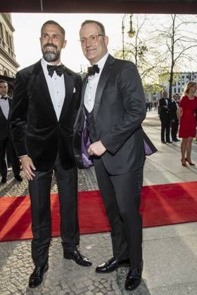 ABB PRESSEBALL- Daniel Funke und Jens Spahn mit Ehemann zu Gast auf dem 73.Bundespresseball im Hotel Adlon Kempinski am 17.04.2026 in Berlin