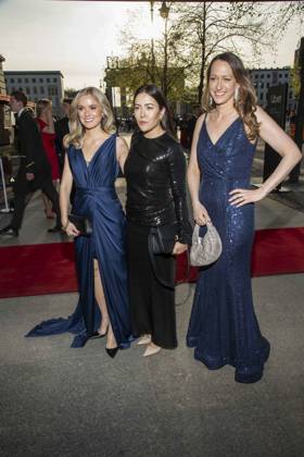 ABB PRESSEBALL- Angela van Brakel, Aline Abboud und Gast auf dem 73.Bundespresseball im Hotel Adlon Kempinski am 17.04.2026 in Berlin