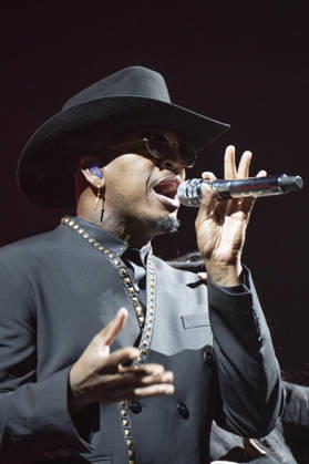 Ne-Yo Performs in Madrid, Spain - 17 Apr 2026 Singer Shaffer Chimere Smith, better known as Ne-Yo, performs live during a concert at the Movistar Arena in Madrid. Madrid Spain Copyright: xAtilanoxGarciax xSOPAxImagesx photos13586