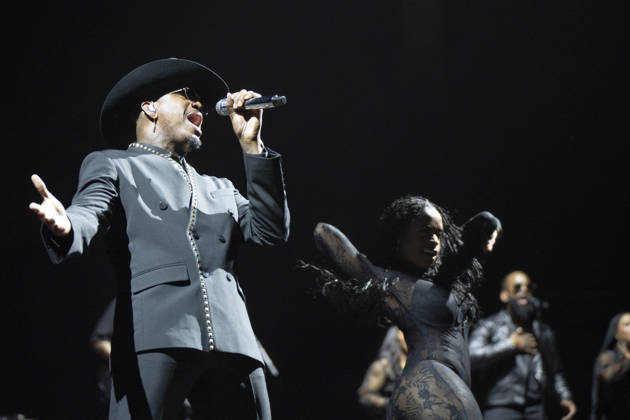 Ne-Yo Performs in Madrid, Spain - 17 Apr 2026 Singer Shaffer Chimere Smith, better known as Ne-Yo, performs live during a concert at the Movistar Arena in Madrid. Madrid Spain Copyright: xAtilanoxGarciax xSOPAxImagesx photos13590