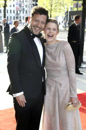 Felix Banaszak mit Ehefrau Charlotte beim 73. Bundespresseball 2026 im Hotel Adlon Kempinski. Berlin, 17.04.2026