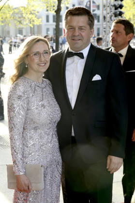 Sven Schulze mit Ehefrau Kati Schulze beim 73. Bundespresseball 2026 im Hotel Adlon Kempinski. Berlin, 17.04.2026