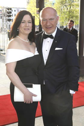 Katharina Günther-Wünsch und Kai Wegner beim 73. Bundespresseball 2026 im Hotel Adlon Kempinski. Berlin, 17.04.2026